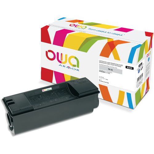 Toner remanufacturé Kyocera TK-55 - Noir - Owa