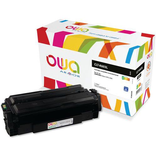 Toner remanufacturé Samsung CLT-K603L/ELS - Noir - Owa Toner remanufacturé Samsung CLT-K603L/ELS - Noir - Owa