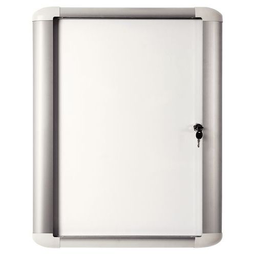 Vitrine d'intérieur Mastervision - Fond aluminium - Porte en verre de sécurité