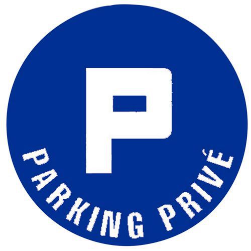 Panneau d'obligation - Parking (rond) - Rigide Panneau d'obligation - Parking (rond) - Rigide