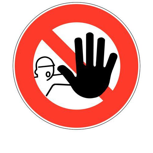 Panneau d'interdiction - Accès interdit aux personnes non-autorisées - Rigide