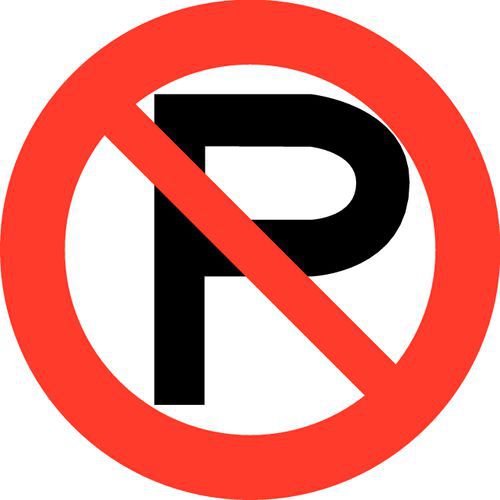 Panneau d'interdiction - Ne pas stationner - Rigide