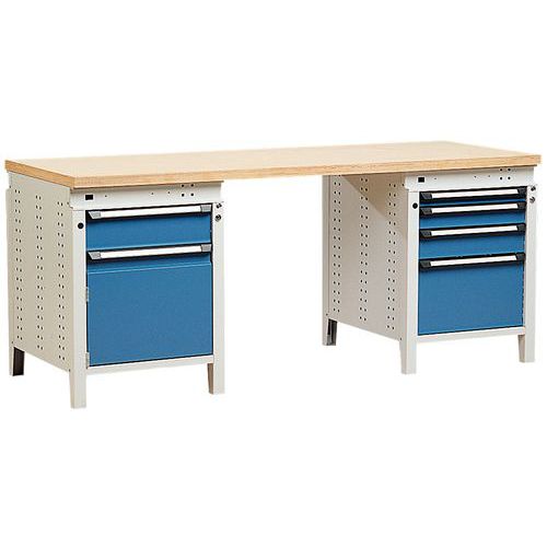 Établi Function 200 avec tiroirs et caissons Établi Function 200 avec tiroirs et caissons