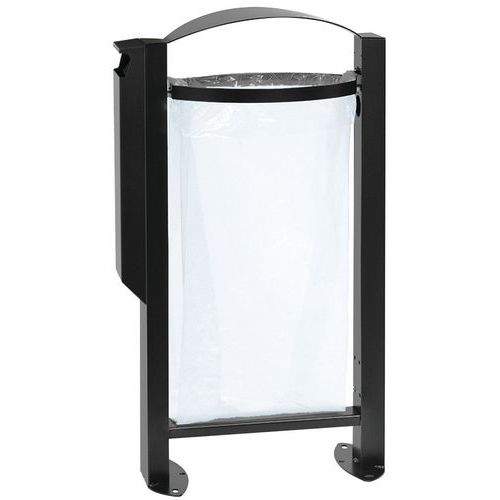 Corbeille vigipirate 60 L sur pied Arkea et cendrier_Rossignol Pro