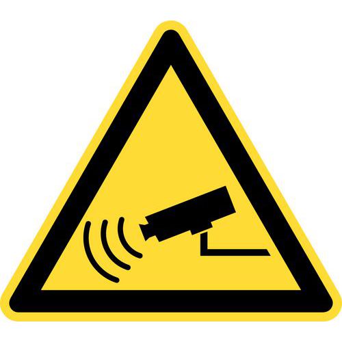 Panneau de danger - Surveillance caméra - Rigide