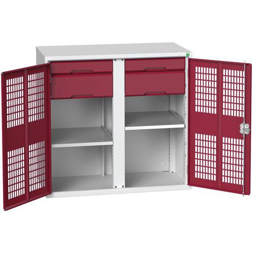 Armoire Verso 2x2 tiroirs portes ventilées - Bott