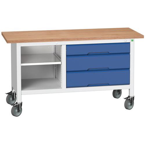 Etabli Monobloc Roulant Verso1500x600 M13 - Bott