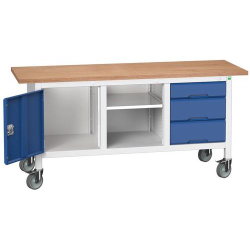 Etabli Monobloc Roulant Verso1750x600 M20 - Bott Etabli Monobloc Roulant Verso1750x600 M20 - Bott