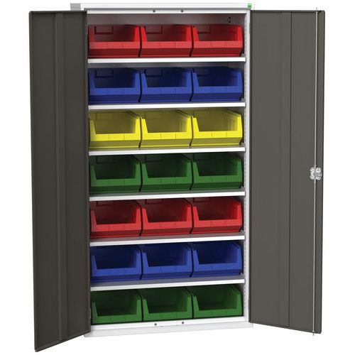 Armoire Verso 1050x550x2000mm 21 bacs - Bott
