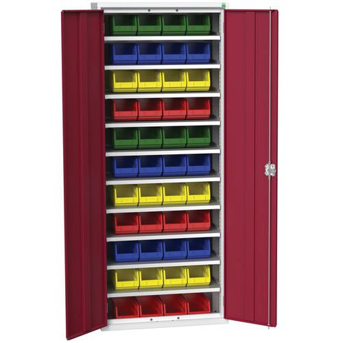 Armoire Verso 800x350x2000mm 44 bacs - Bott