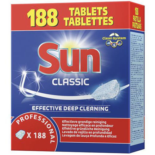 Tablettes pour lave-vaisselle Sun Pro - Boîte de 188