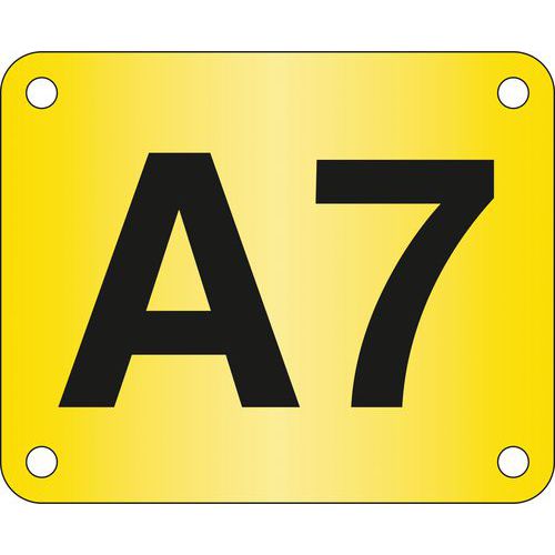 Plaque signalétique plastique