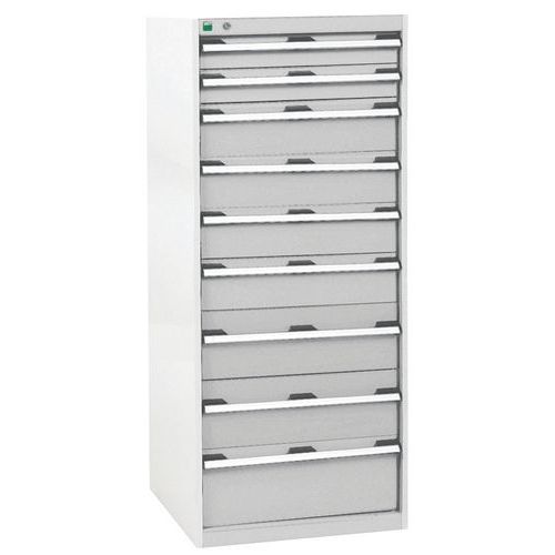 Armoire à 9 tiroirs Cubio - 1600x650mm - Bott