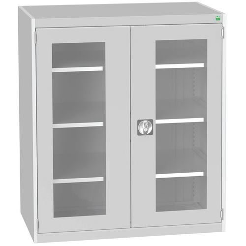 Armoire à portes transparentes Cubio 1050x650x1200mm - Bott