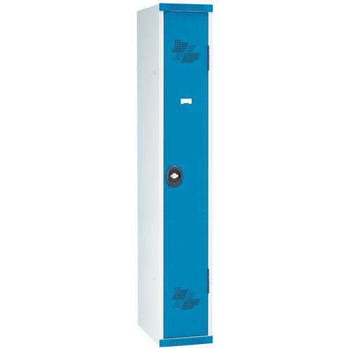 Vestiaire penderie Seamline Optimum® 1 colonne 300 mm - socle - Acial