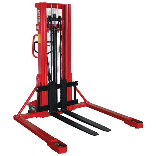 Gerbeur manuel avec longerons encadrants - 1000 kg - Stockman