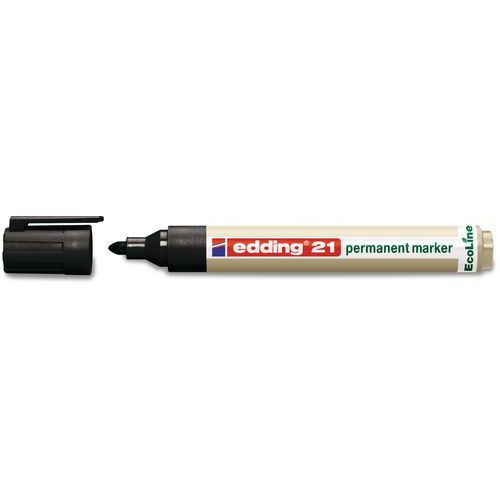 Marqueur permanent Edding Ecoline 21 - Pointe ogive - Edding Marqueur permanent Edding Ecoline 21 - Pointe ogive - Edding