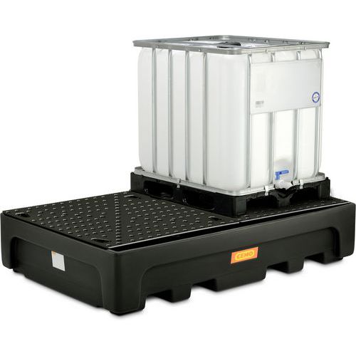 Bac de rétention pour 2 IBC - 1100L - Cemo