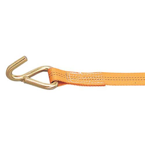 Sangle d'arrimage en 2 parties avec tendeur à crochet - Force 1000 kg - Crochet à doigt unique