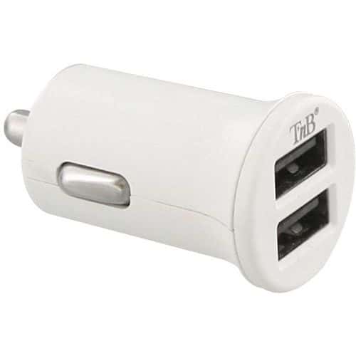 Chargeur allume-cigares 2 ports USB-A 12W compact - T'nB