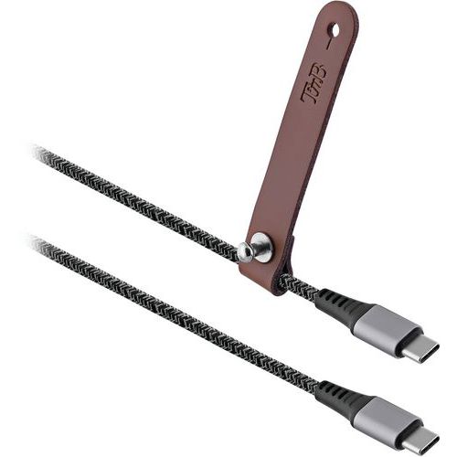 Câble USB-C connecteurs finition aluminium Premium - T'nB