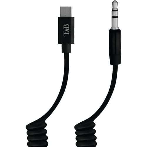 Câble USB-C vers jack 3.5 mm torsadé - T'nB