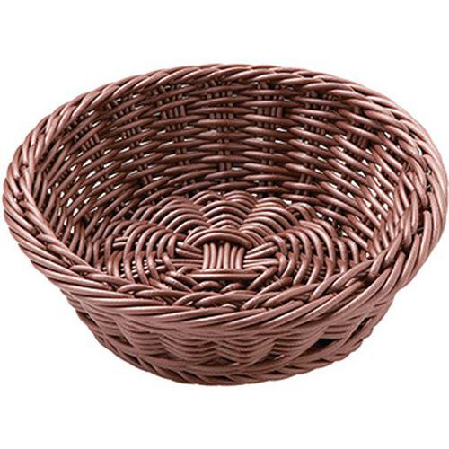 Corbeille à pain ronde en polypropylène marron - In Situ