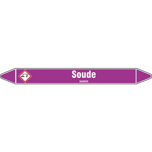 Marquage tuyauterie Acide