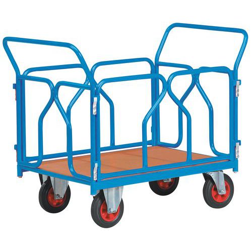 Chariot modulable habillage tube roues losange - capacité 500 kg - FIMM