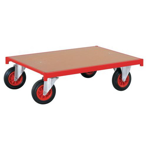 Plateau roulant bois – Roues rectangulaires – Force 500 kg - FIMM Plateau roulant bois – Roues rectangulaires – Force 500 kg - FIMM