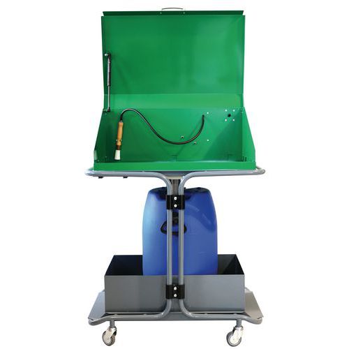 Fontaine de dégraissage mobile 60 L avec pompe Fontaine de dégraissage mobile 60 L avec pompe