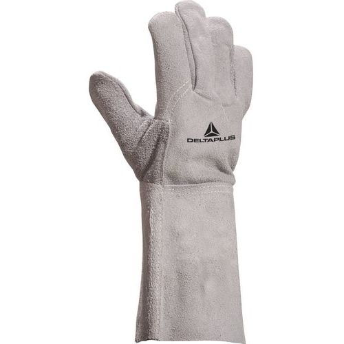 Gants soudeur croute bovin - manchette 15 cm Gants soudeur croute bovin - manchette 15 cm