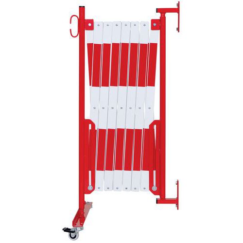 Barrière extensible sur roulettes et fixation murale - Dancop