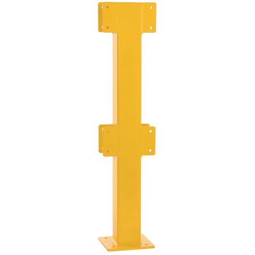 Poteau acier pour barrière de sécurité - Intérieur - Dancop