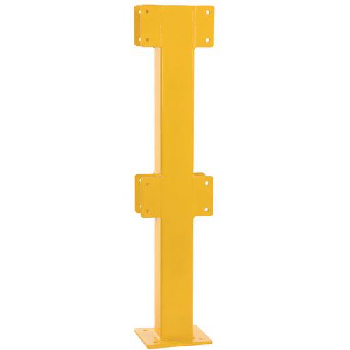 Poteau acier galvanisé pour barrière de sécurité - Extérieur - Dancop
