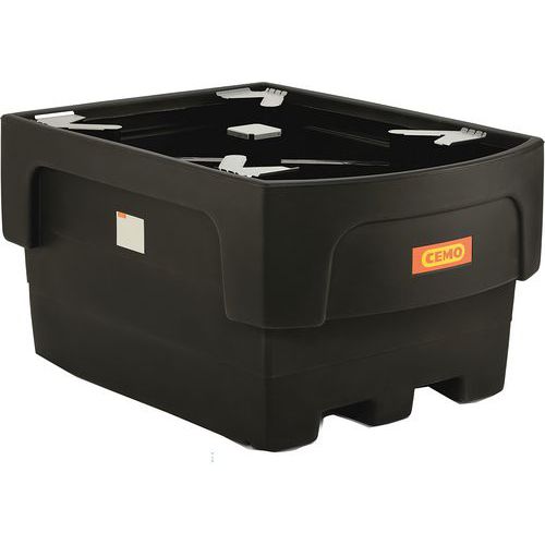 Bac de rétention 1 IBC avec collecteur + cailleb. PE - 1100L Bac de rétention 1 IBC avec collecteur + cailleb. PE - 1100L