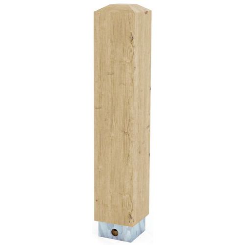 Borne carrée/amovible robinier Mobextan