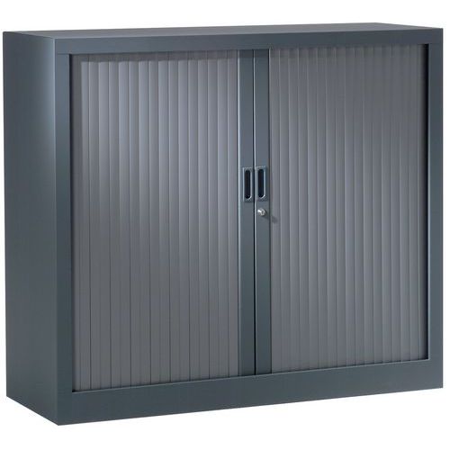 Armoire à rideaux unis haut 100 cm Vinco