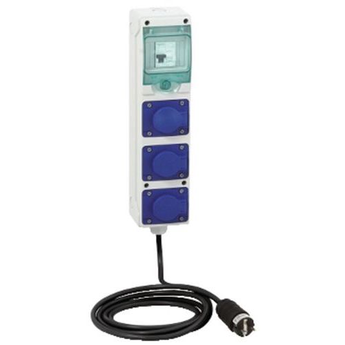 Coffret de chantier 3 prises 16A NF avec cordon - Kaedra