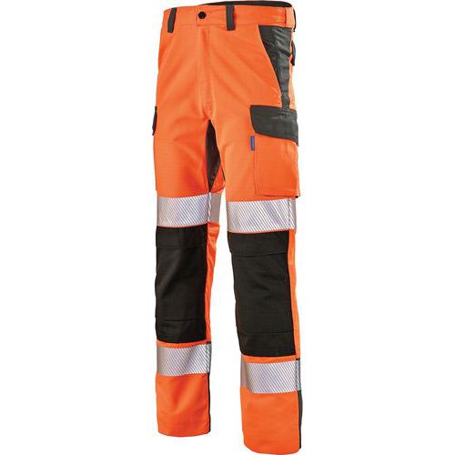 Pantalon Fluo Advanced 9B30 - Orange fluo/Gris - Cepovett