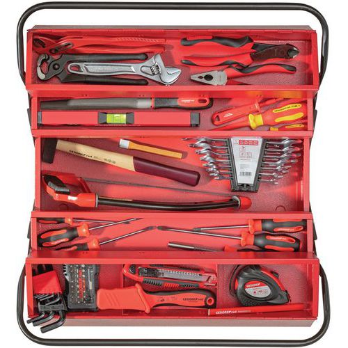 Caisse à outils Basis 72 pièces R21600072 - GedoreRed