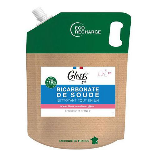 Bicarbonate de soude eco recharge - 2,5L - Gloss