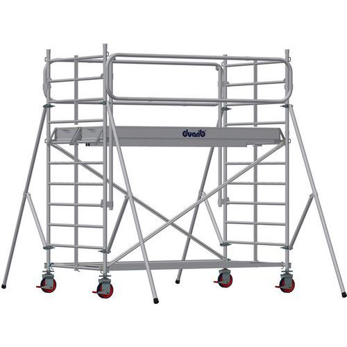 Échafaudage DOCKER 150 - Gardes corps EXMDS - Longueur 2.54 m - Duarib