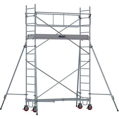 Échafaudage roulant ROLLSTAR 254 Garde-corps monoblocs - Duarib