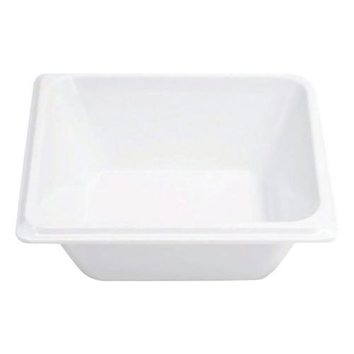 Lot de 6 bacs mélamine GN 1/8 - 13.8 x 11.4 x 6.5 cm blanc Plastorex