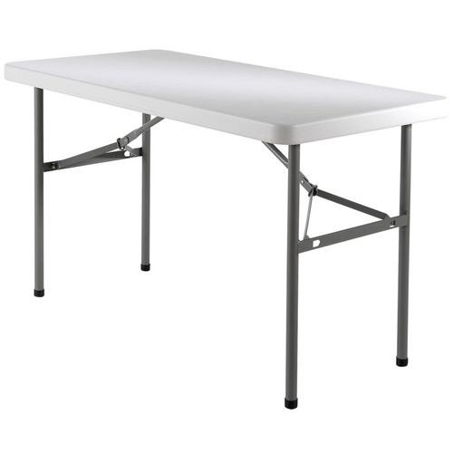 Table pliante Lifetime 122 x 60 cm - 4 personnes - 4 pieds