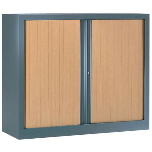 Armoire métal Luxe largeur 100 cm à rideaux