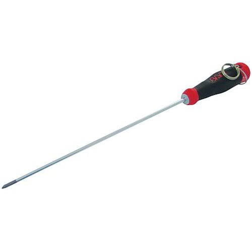 Tournevis bi-matiere ph avec clip inox fme