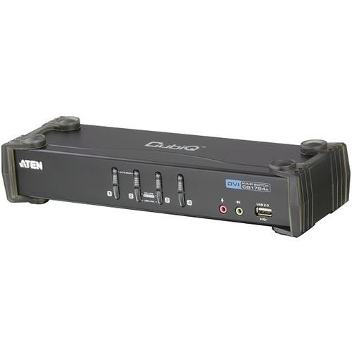 Commutateur KVM DVI et USB et Audio - 4 ports cables ATEN