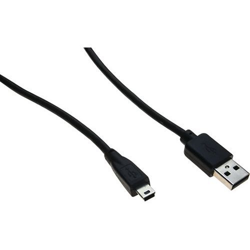 Cordon USB 2.0 type A et mini B - 1,5 m